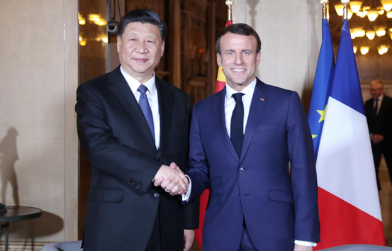 习近平会见法国总统马克龙
