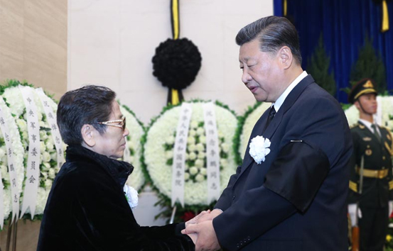 李鹏同志遗体火化 习近平等到八宝山革命公墓送别
