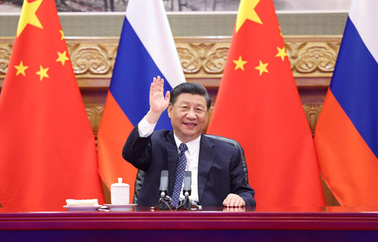 习近平同俄罗斯总统普京共同见证中俄核能合作项目开工仪式